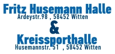 Fritz Husemann Halle Ardeystr.98 , 58452 Witten Kreissporthalle Husemannstr. 51  , 58452 Witten &