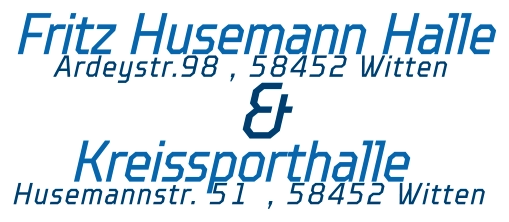 Fritz Husemann Halle Ardeystr.98 , 58452 Witten Kreissporthalle Husemannstr. 51  , 58452 Witten &