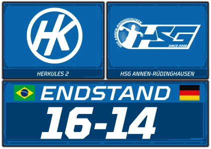 HERKULES 2 HSG ANNEN-RÜDINGHAUSEN ENDSTAND 16-14