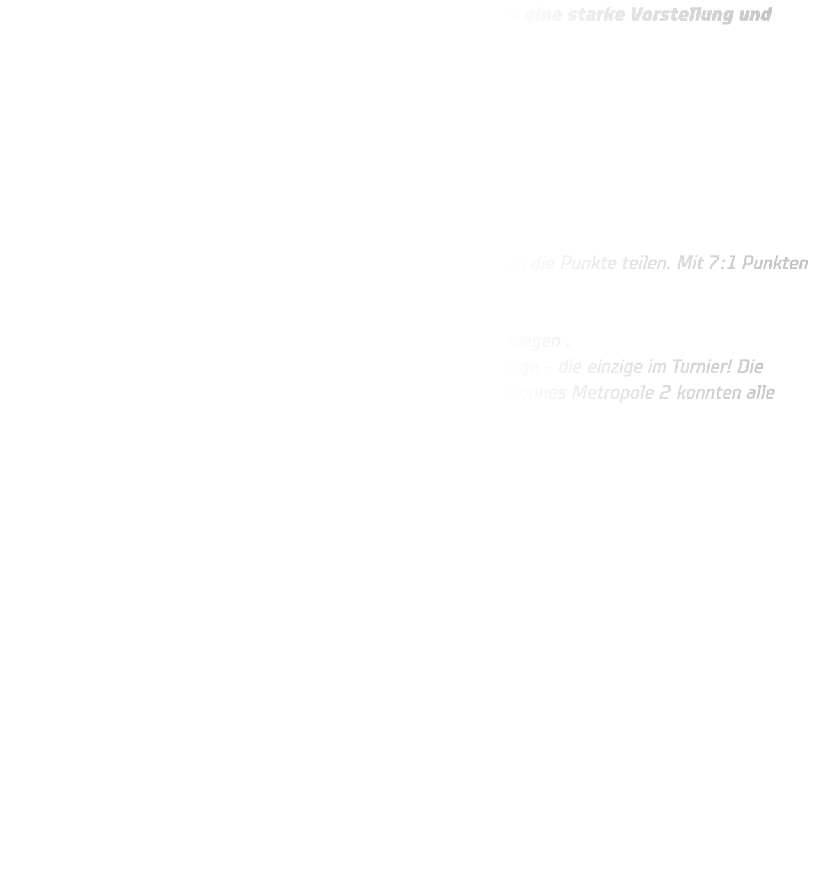 Unsere B15 zeigte in der Vorrunde des Dronninglund Cups eine starke Vorstellung und blieb ungeschlagen!  Ergebnisse Vorrunde: 21-11 vs. Dronninglund IF 21-10 vs. HSG Siebengebirge 20-07 vs. StÍF (Färöer Inseln) 14-14 vs. Bonner JSG I  Nur gegen die Bundesliga-erfahrene Bonner JSG musste man sich die Punkte teilen. Mit 7:1 Punkten ging es als Gruppenzweiter souverän ins A-Turnier.  Dort warteten internationale Top-Teams aus Frankreich und Norwegen . Gegen ACBB Handball (FRA) gab es eine knappe 2-Tore-Niederlage – die einzige im Turnier! Die weiteren Spiele gegen Sotra SC, Kristiansund HC 1 und Cesson Rennes Metropole 2 konnten alle gewonnen werden!